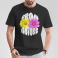 花 可愛い 自然からの贈り物 From Natre Tシャツ 面白い贈り物