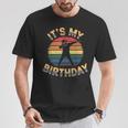 誕生日 男の子 衣装 ヴィンテージ It's My Birthday Dabbingunset Tシャツ 面白い贈り物