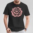 赤 バラ 花 バラの頭 庭 夏 Rose Red Flower Roses Tシャツ 面白い贈り物