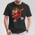 軽くたたくトマト ダンシング 軽くたたくトマト フルーツ Tシャツ 面白い贈り物