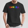 遊び好きなレインボーキャット Lgbtq プライド 楽しい Tシャツ 面白い贈り物
