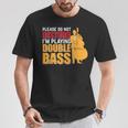 邪魔しないでください私はコントラバス奏者です Tシャツ 面白い贈り物