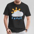 雨雲の向こうの太陽 Tシャツ 面白い贈り物