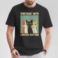 面白い 50歳 ギフト ヴィンテージ 1975 猫好き 50歳の誕生日 Tシャツ 面白い贈り物