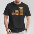 面白い バーグ バーガー バージェスト バーガー ハンバーガー チーズバーガー Tシャツ 面白い贈り物