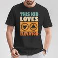 面白い引用エレベーター This Kid Loves Elevator Elevator Loves Elevator Tシャツ 面白い贈り物