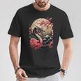 黒龍 桜 日本 美学 日本龍 Tシャツ 面白い贈り物