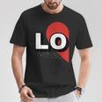 ２人で着るとハートが出来る Loveの文字になる 「Lo」カップル 恋人 Tシャツ 面白い贈り物