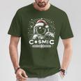 Cosmic Christmas Adventure ヴィンテージ宇宙飛行士サンタスペース Tシャツ 面白い贈り物