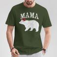 Mama Bear Xmas Buffalo Plaid Lights Matching Family Pajama Tシャツ 面白い贈り物