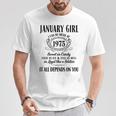 Im 1月ガール 1975年 1月生まれ 1975年 1月少女 Tシャツ 面白い贈り物
