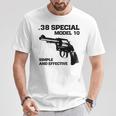 38 スペシャルモデル 10 リボルバー ファン Tシャツ 面白い贈り物
