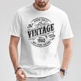 65Th Birthday Made In 1960 When Legends Were Bornintage Tシャツ 面白い贈り物