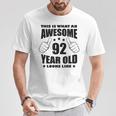 92歳の誕生日 女性 男性 素晴らしい92歳のおばあちゃん Tシャツ 面白い贈り物