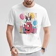 9歳の誕生日 男の子 女の子 9歳 9歳 ボストンテリア 長袖tシャツ Tシャツ 面白い贈り物