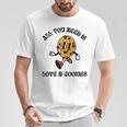 All You Need Is Love And Cookies レトロ 70年代 かわいい ハッピークッキー 長袖tシャツ Tシャツ 面白い贈り物