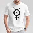 Antichristuperstaratanique Industriel Mercureymbole Noir T-Shirt Cadeaux drôles