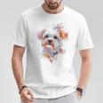Arte Gráfico De Perro Maltés Para Mascotas Maltés Camiseta unisex Regalos divertidos