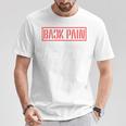 Back Pain In This Area On The Back Tシャツ 面白い贈り物