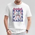 Baseball Mama Coquette Bow Mom Mothers Game Day Baseball T-Shirt Unique Gifts