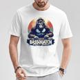 Bassquatch 音楽愛好家のためのサスカッチdjデザイン Tシャツ 面白い贈り物