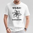 Big Bang Theory ロゴ チーム シェルドン アトム ライト Tシャツ 面白い贈り物