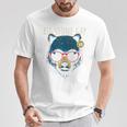 Bigtone Gapirginia Cool Bear サングラスデザイン 長袖tシャツ Tシャツ 面白い贈り物