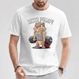 Bissi Pumpi Gym Fitness Meme Bobr Bissi Pumpi Bober Tシャツ 面白い贈り物