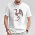 Book Lover Bookworm Reading Books Dragon 長袖tシャツ Tシャツ 面白い贈り物