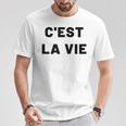 C'est Laie フランス語格言グラフィックデザイン Tシャツ 面白い贈り物