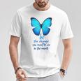 Be The Change 蝶 Tシャツ 面白い贈り物