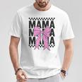 Coquette Bow Mama Mother's Day Motherhood Mom Life Mommy T-Shirt Unique Gifts