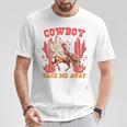 Cowboy Take Me Away ウエスタンバレンタインデー 長袖tシャツ Tシャツ 面白い贈り物