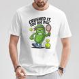 Crushed It You Big Dill Pickle Tennis Tシャツ 面白い贈り物
