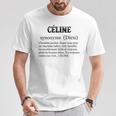 Céline ファーストネームの定義 Tシャツ 面白い贈り物