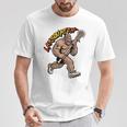 D-Pole Longtick Bigfoot Lacrosse Player Laxsquatch Tシャツ 面白い贈り物