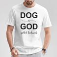 Dog Is Godpelled Backwards-面白い犬の言葉 Tシャツ 面白い贈り物