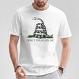 Don't' Tread On Me シャツ メンズ ガズデンフラッグ ブラック スネーク Tシャツ 面白い贈り物