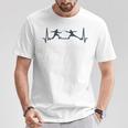 Esgrima Fencer Jugadores Juego Fencing Cardiogram Esgrima Camiseta unisex Regalos divertidos