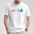 Evolution Graphic ヨット 船長 セーリング 海 ボート ヨット Tシャツ 面白い贈り物