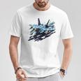 F-15 ストライク イーグル ミリタリー 戦闘機 ジェット キッズ 幼児 男の子 男性 Tシャツ 面白い贈り物