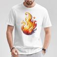 Fire Element Flameのグラフィックアート。あらゆる年齢の方に。 Tシャツ 面白い贈り物