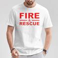 Fire Rescue 消防士 消防士 キッズ 若者 大人 男の子 女の子 Tシャツ 面白い贈り物