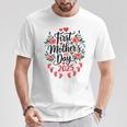 First Mother’S Day Est 2025 Cute New Mom Flowers T-Shirt Personalized Gifts
