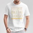 Foxtrots Deltas Tangos Resist Camo Camouflage Parks Hunting T-Shirt Personalized Gifts