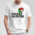 Free Palestine パレスチナの旗無料パレスチナ Tシャツ 面白い贈り物