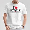 I Love Myself I Heart Myself Tシャツ 面白い贈り物