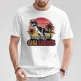 Gigisaurus Dinosaur Grandma Matching Family Saurus T-Shirt Personalized Gifts