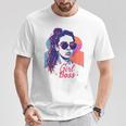 Girl Boss ポップアート セルフエンパワーメント レトロ 1950年代 Tシャツ 面白い贈り物