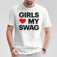 Girls Love Mywagaying Girls Love Mywagの引用 Tシャツ 面白い贈り物